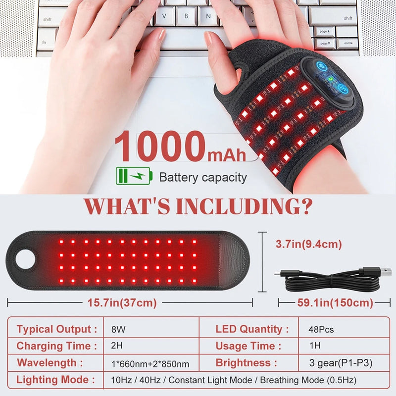 TheraWri Red Light Therapy For Wrist Pain