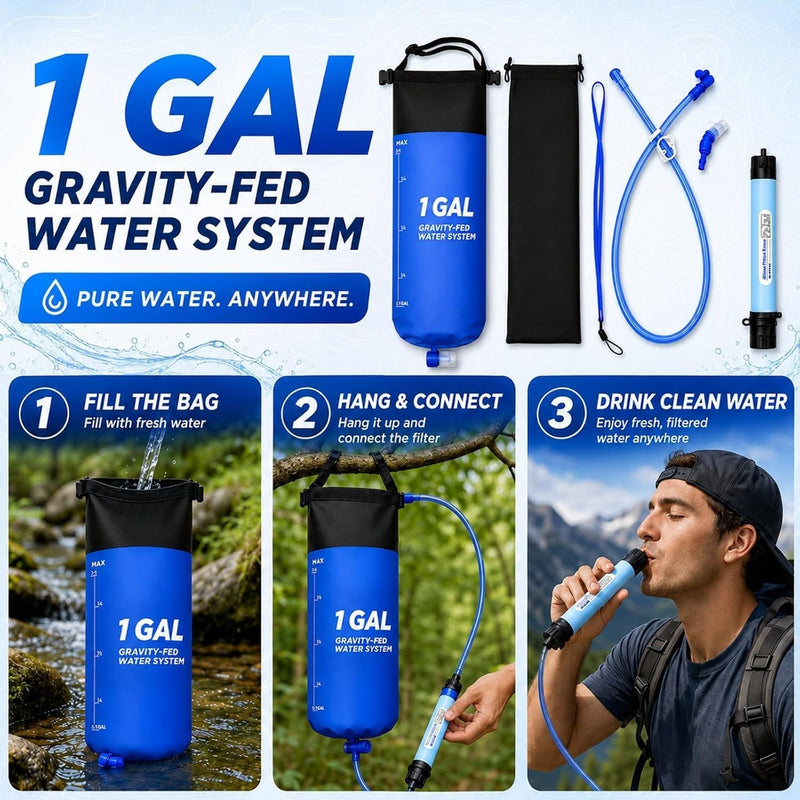 GraviPuru Gravity Water Filter