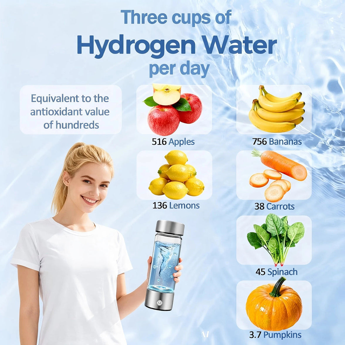Hydrixfy Hydrogen Water Bottle