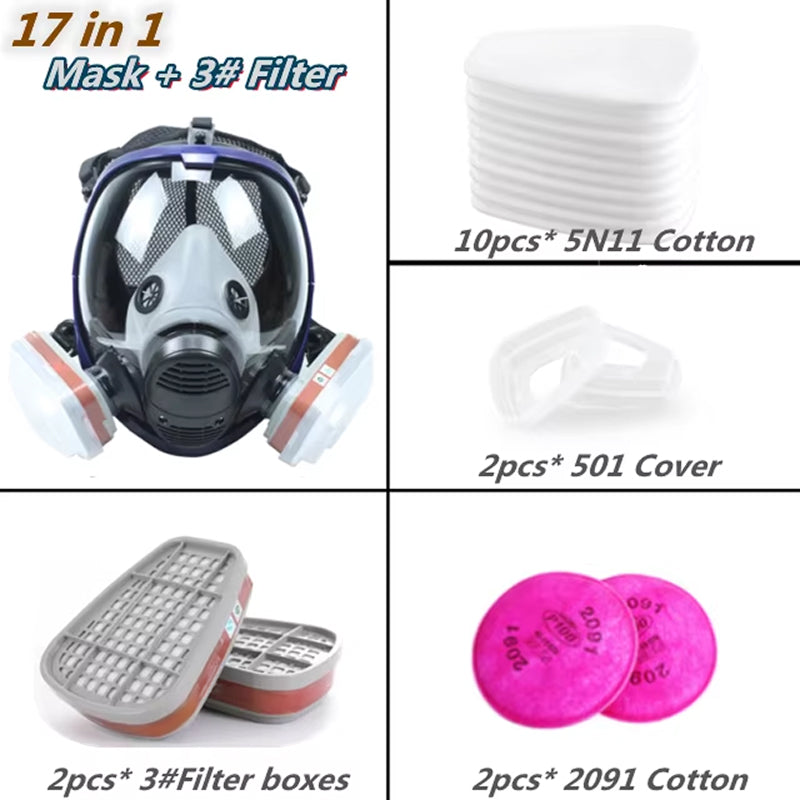 AirSafier Full Face Respirator Mask