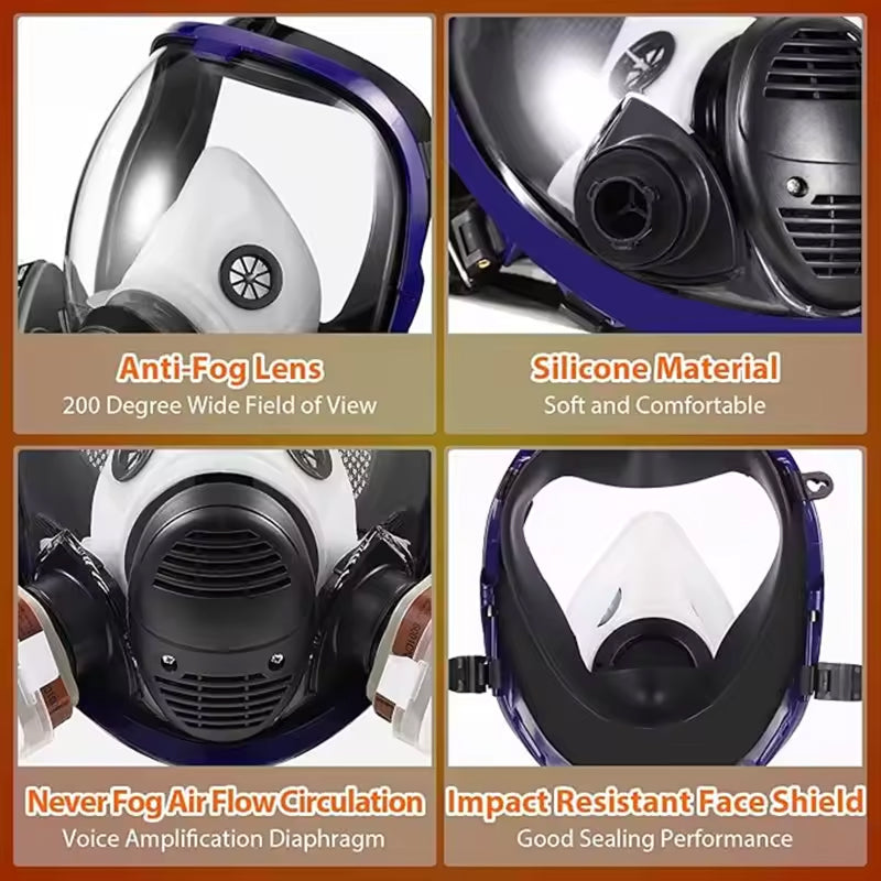 AirSafier Full Face Respirator Mask
