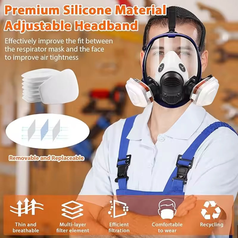 AirSafier Full Face Respirator Mask