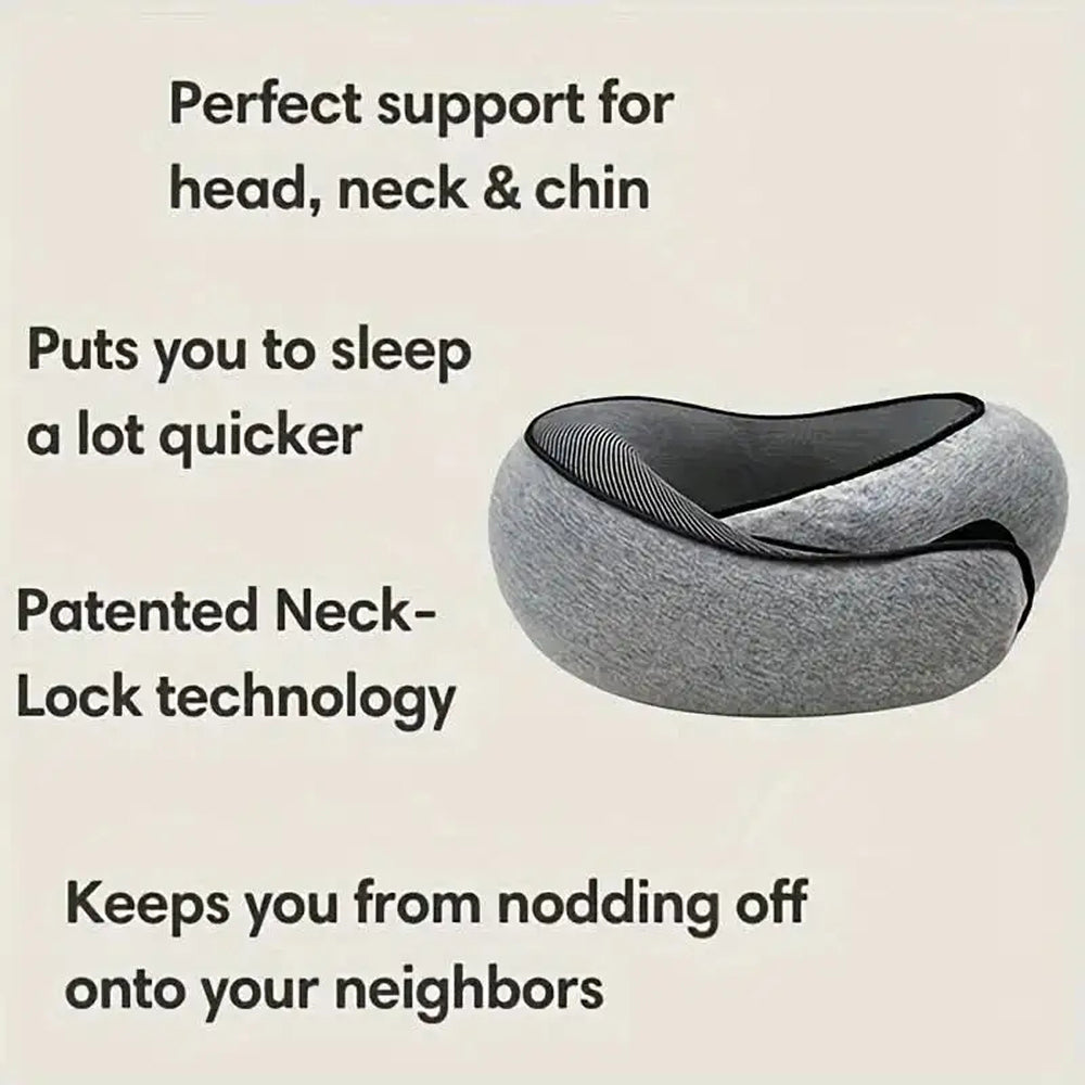 NapyNeck Travel Neck Pillow for Airplane