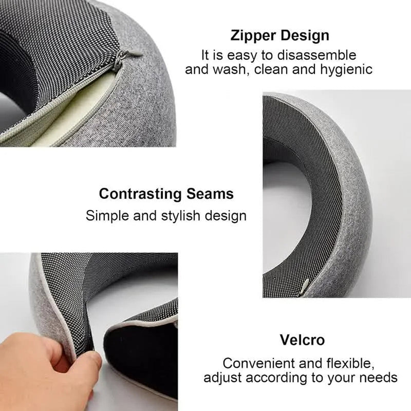 NapyNeck Travel Neck Pillow for Airplane