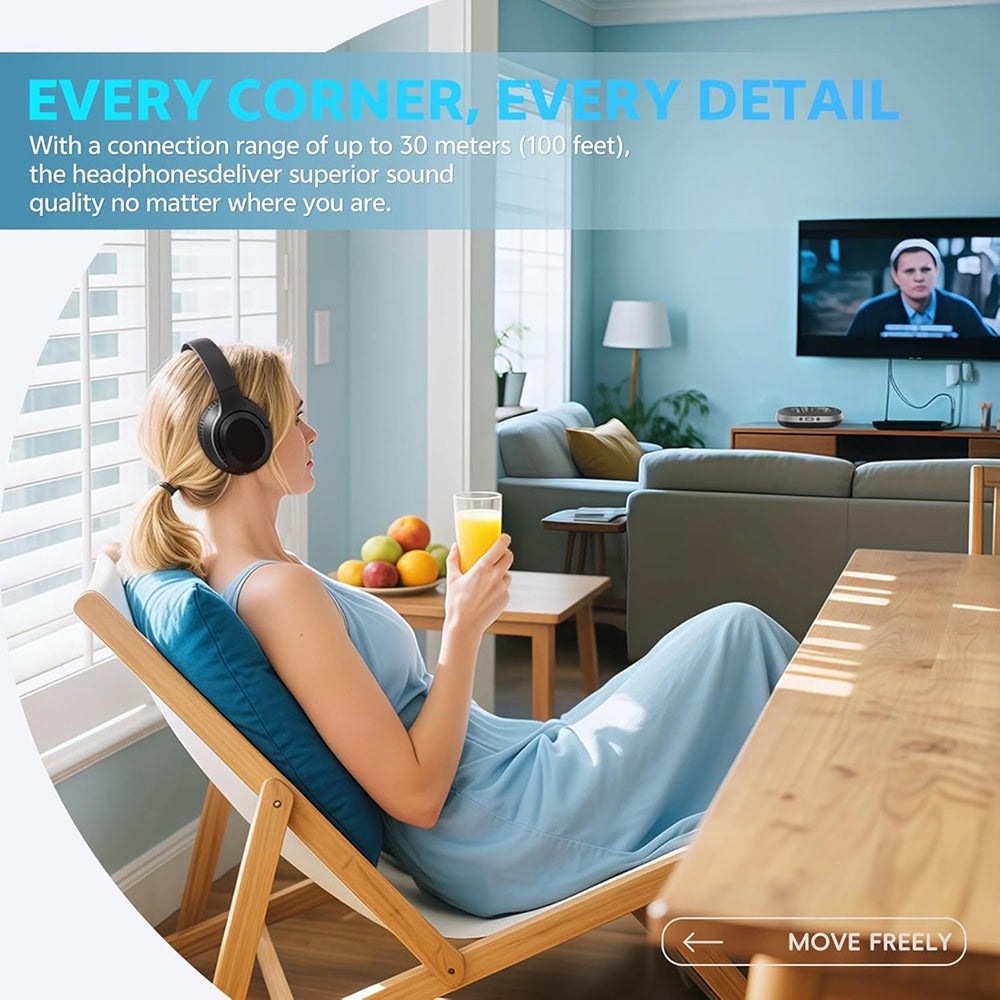 CozeTone V2 Headphones For Hearing Imparied Seniors