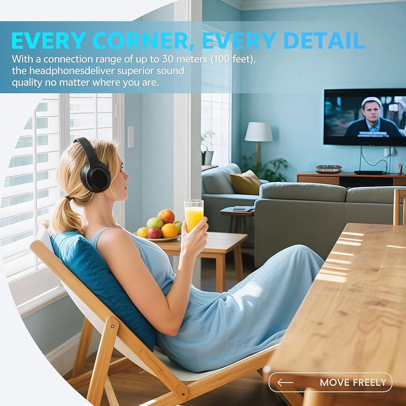CozeTone V2 Headphones For Hearing Imparied Seniors