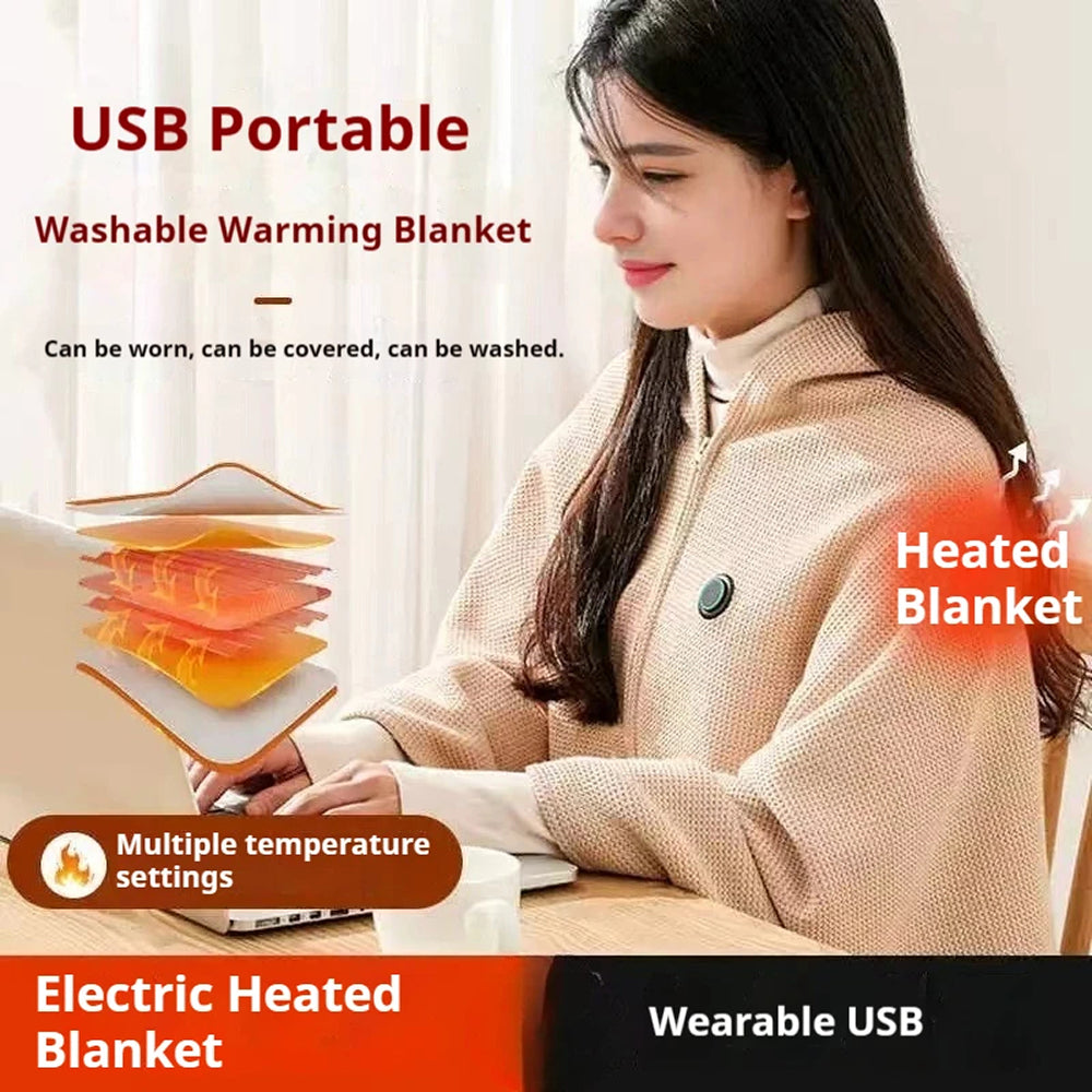HeatHugy Wearable Heated Blanket