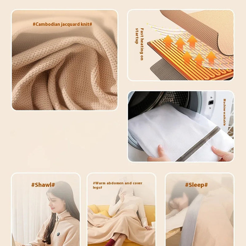 HeatHugy Wearable Heated Blanket
