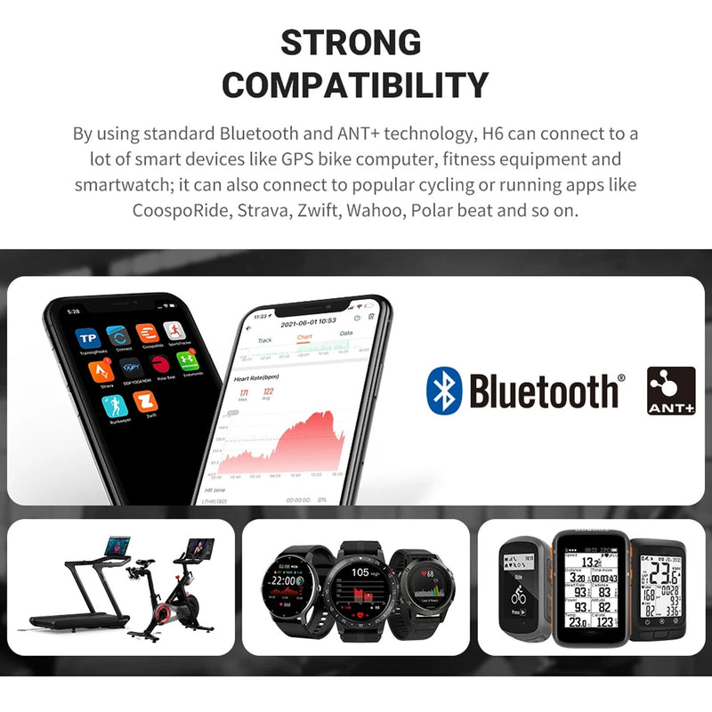 Pulseonch Chest Strap Heart Rate Monitor