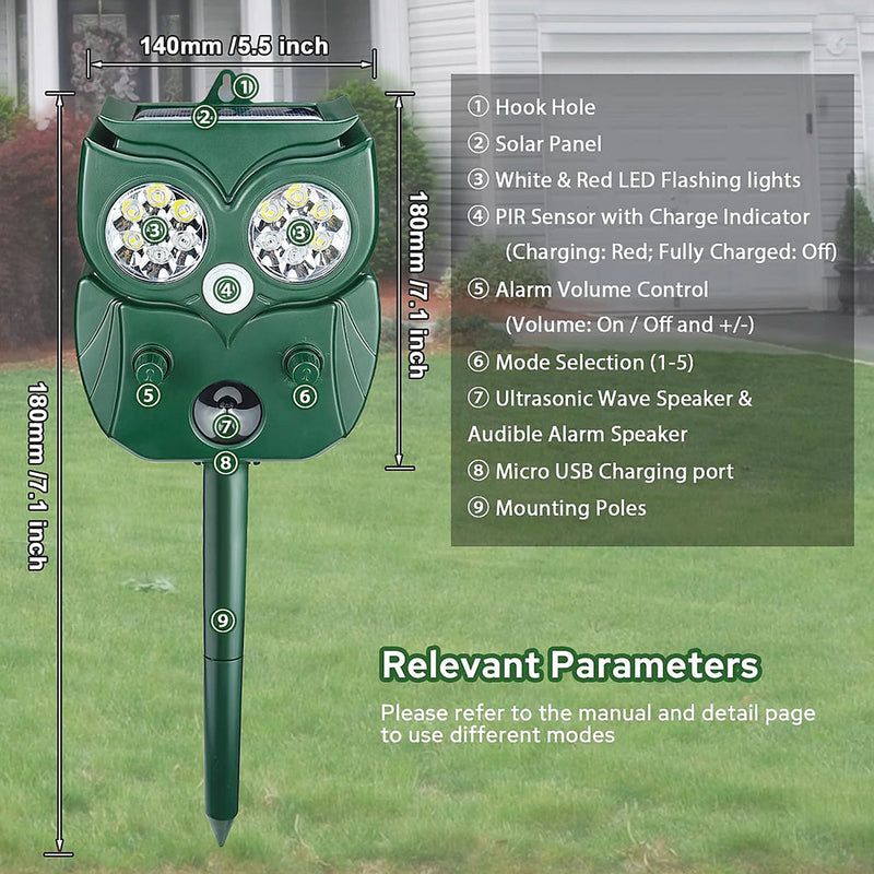 SonicHerd Ultrasonic Skunk Repeller